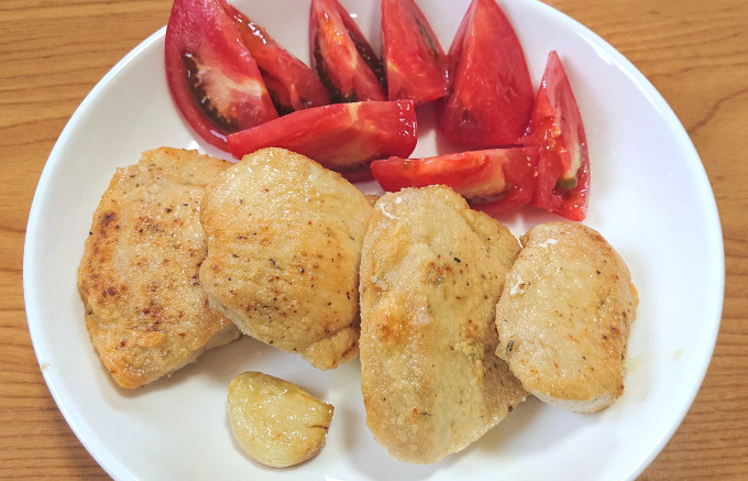 トマトと鶏むね肉のソテー