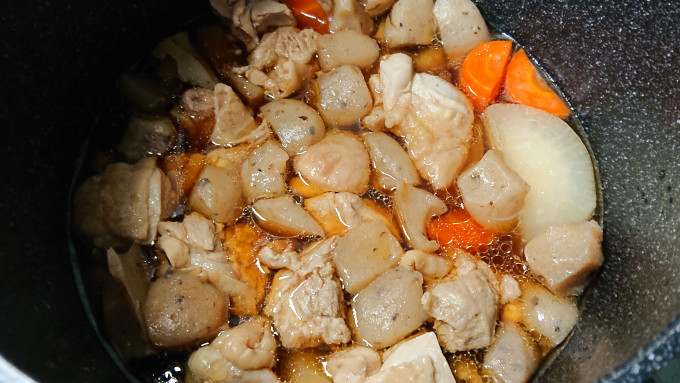 煮物作成途中　あとは煮詰めるだけ