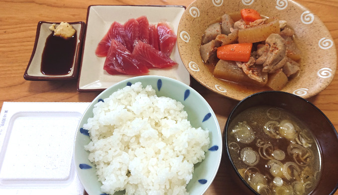 翌日のお昼ご飯　余った煮物　煮汁など