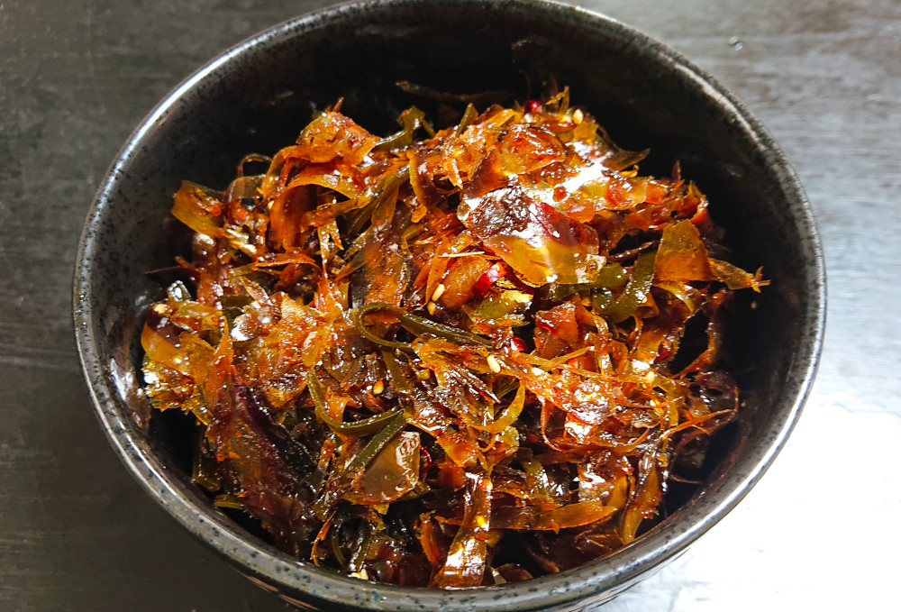 かつお節と昆布　出し殻の佃煮完成