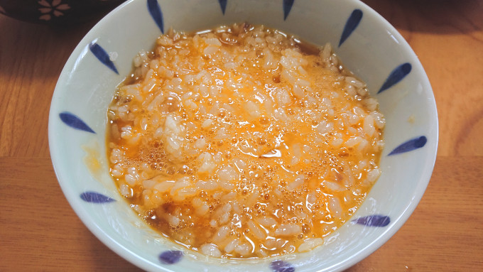 鯛の煮付け　煮汁で作る卵かけご飯　ＴＫＧ