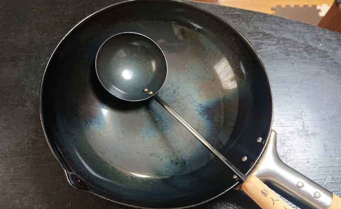 空焼き・油慣らしで復活した中華鍋