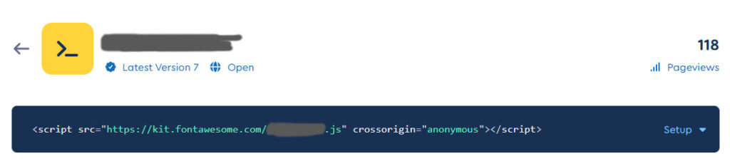 Font Awesomeを使うために張り付けるｊｓ