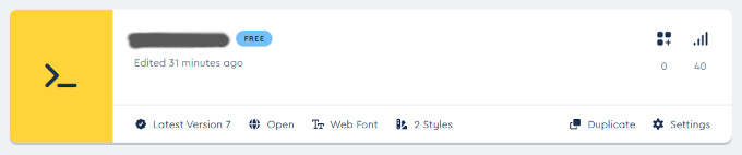 Font Awesome 自分のkit