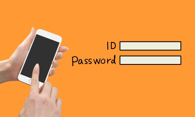 ID　PASSWORDのイメージ
