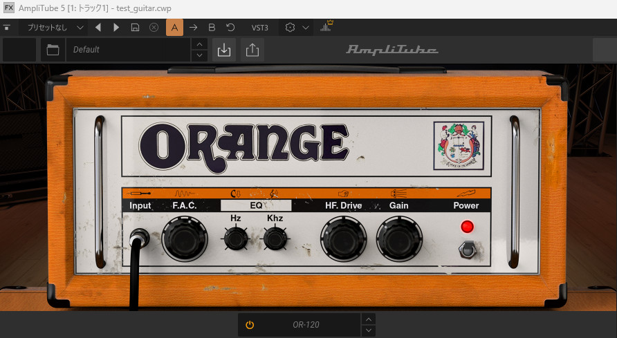 AmpliTube5　ORANGE　OR120