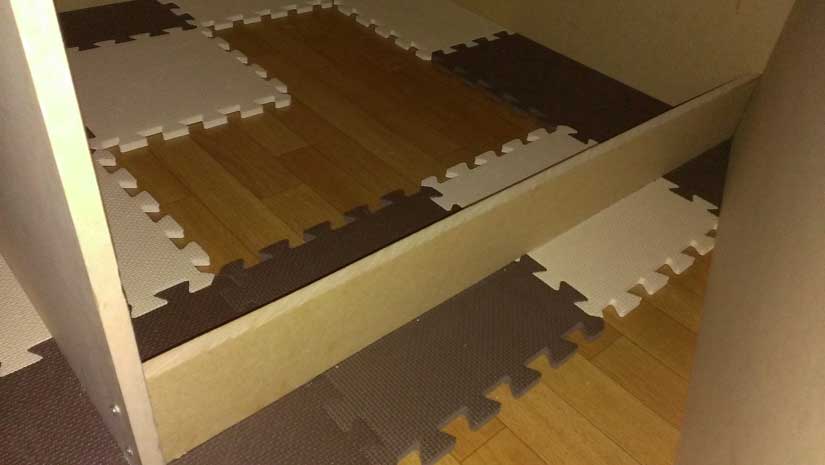 防音室補強部分下部