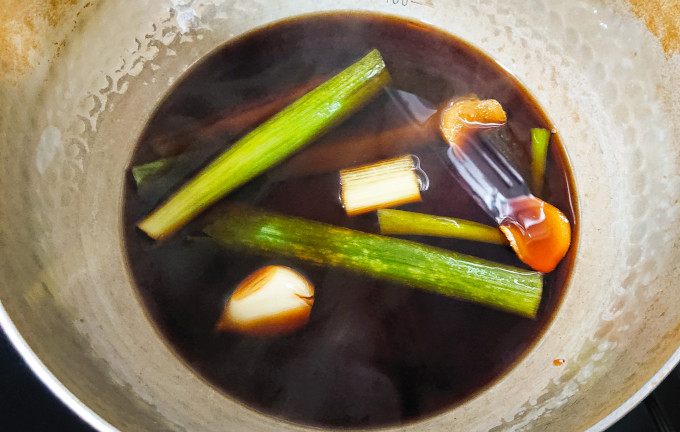 煮込みが終わったつけダレ